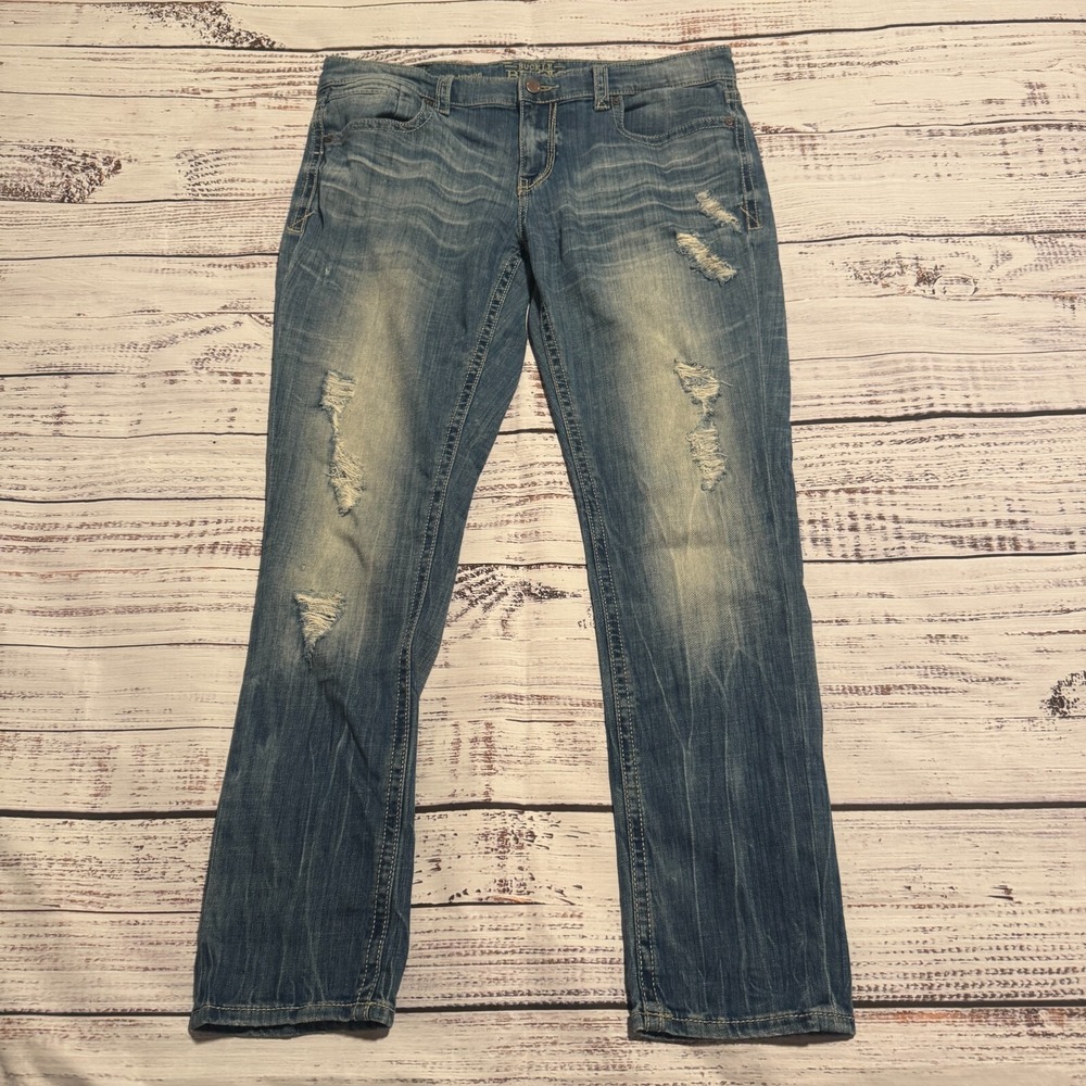 Buckle Black Blue Cotton Medium Wash Denim Jeans Size 31‎ (Fits 38x30)